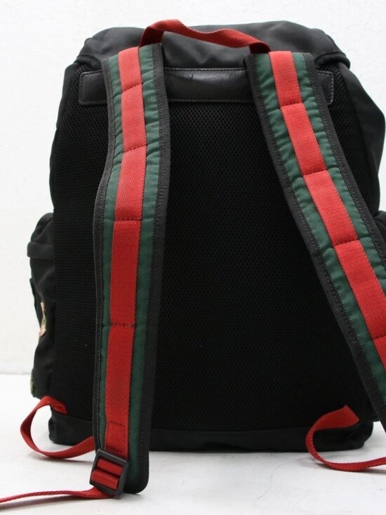 GUCCI Tiger Head 429037 Embroidery Nylon Backpack - Black main image 13